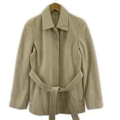 ef-de エフデ 腰ひも付き アンゴラ ウール ジャケットコート size11/アイボリー