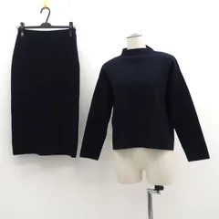 Mila Owen /　ミラオーウェン ◆セットアップ/ニット/スカート/ネイビー/濃い紺/サイズF 09FKB176001 【レディース/ガールズ/LADY/女性/婦人】 レディースファッション【中古】 