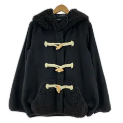 mercibeaucoup, jevous enprie! メルシーボークー ジュヴゾンプリ ボアフリース ダッフルジャケット size1/ブラック