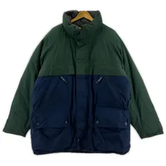 NAUTICA ノーティカ バイカラーダウンジャケット sizeL/G/ネイビー×グリーンのサムネイル