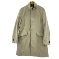 NEWYORKER ニューヨーカー スタンドカラー ウールコート sizeS/グレージュ