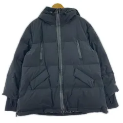 nano universe ナノユニバース 西川ダウン フーデッドダウンジャケット size38/ブラック