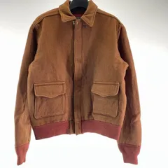 【中古】DryBones 50s STYLE A-1タイプスポーツジャケット サイズL ブラウン×朱色 ドライボーンズ[17]のサムネイル