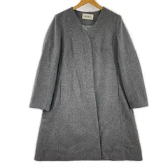 ROPE' ロペ ウール混 ノーカラーコート size38/グレー