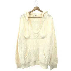 Darich ダーリッチ ケーブルDDロゴVネックニットフーディ サイズ:F ポンポン付/セーター    ホワイト レディース / 240001183153