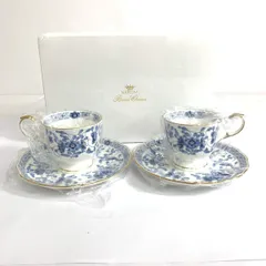 Narumi ナルミ カップ＆ソーサー  ミラノ/2客セット    ホワイト/ブルー  / 240001183287