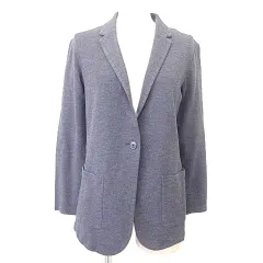 ユニクロ UNIQLO スウェット テーラードジャケット 1B S グレー A0114