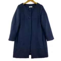SLOBE IENA スローブイエナ ノーカラーコート size40/ネイビー