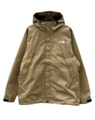 ザノースフェイス THE NORTH FACE SCOOP JACKET スクープ ジャケット ダブルジップ マウンテン アウトドア アウター 薄茶 NP62233 ジャケット ロゴ ベージュ XLサイズ 104MT-2535