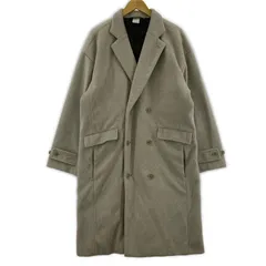 Casper John キャスパージョン ウールライク ダブルボタンコート sizeM/グレージュ