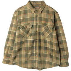 古着 長袖 フランネルチェックシャツ メンズL相当/eaa609222