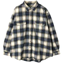 古着 フィールドアンドストリーム FIELD&STREAM オンブレチェック 長袖 フランネルチェックシャツ メンズXL相当/eaa609231