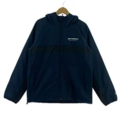 NEW BALANCE ニューバランス 中綿 フーディージャケット sizeM/ネイビー×ブラック