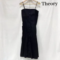 セオリー リネン混 キャミソールワンピース BLACK 0 レディース 0 ISItems【USED】【古着】【中古】50150819