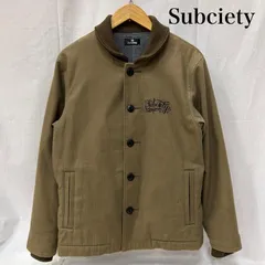 サブサエティ ファラオコート ヘリンボーン織 オリーブグリーン M メンズ M ISItems【USED】【古着】【中古】50150828のサムネイル