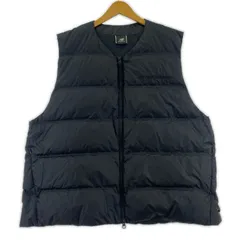 NEW BALANCE ニューバランス ロゴ刺繡 ダウンベスト sizeL/ブラック