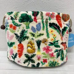 8275　良品　FEILER フェイラー　LOVERARY BY FEILER　ラブラリーバイフェイラー　完売　スプリングベジタブル　ポーチ　巾着ポーチ　シュニール織り　タオル地　ベジタブル　野菜　バニティ　巾着型　マチあり　春野菜　菜の花　人参　タグ付き