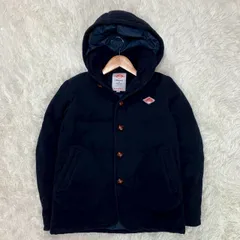 ダントン ビームス別注 ウールモッサダウンジャケット くるみボタン フード取り外し可 ネイビー XSサイズ相当 ★お値段交渉を受け付けます。【A0252】