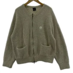 HUF ハフ ジップカーディガン sizeM/ライトベージュ系