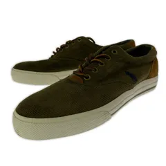POLO RALPH LAUREN ポロ ラルフローレン コーデュロイ ローカットスニーカー sizeUK 8/カーキ