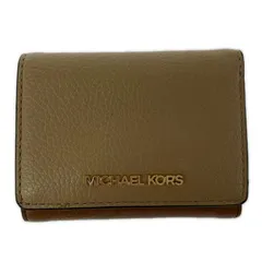 Michael Kors マイケルコース バイカラー三つ折り財布/ベージュ×ブラウン