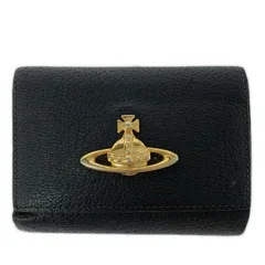 Vivienne Westwood ヴィヴィアンウエストウッド がま口二つ折り財布/ブラック