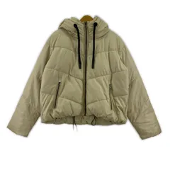ZARA ザラ フェイクレザー 中綿ジャケット sizeEUR M/ライトベージュ
