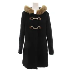 アプワイザーリッシェ Apuweiser-riche ビットダッフルコート ファー付きフード 2 黒 ブラック /YJ ■YHS14