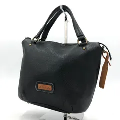 ダコタ ハンドバッグ トートバッグ レザー 本革 ブラック 黒 ロゴ 型押し シボ革