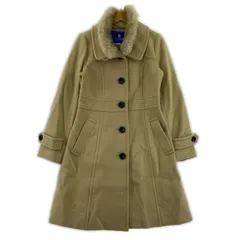 BLUE LABEL CRESTBRIDGE ブルーレーベル クレストブリッジ ラビットファーコート size38/ベージュのサムネイル