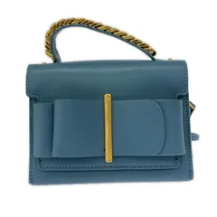 CHARLES＆KEITH チャールズ＆キース 2way チェーンデザイン ハンドショルダーバッグ size-/ブルー系