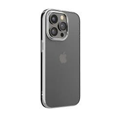 新品 iPhone15Pro メタリックフレーム ソフトケース [シルバー]