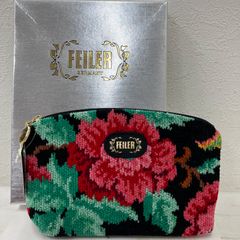FEILER ドイツ製 花柄ポーチ シェニール織 未使用 タグ付き - メルカリ