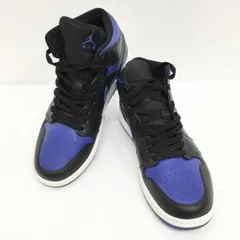 ナイキ NIKE AIR JORDAN 1 MID BLACK HYPER ROYAL-WHITE 554724-068 ナイキ エア ジョーダン 1 メンズ 28.0cm ISItems【USED】【古着】【中古】50151049