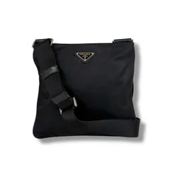 PRADA プラダ　トライアングルロゴ　ショルダーバッグ　クロスボディバッグ　テスートナイロン　ブラック　黒