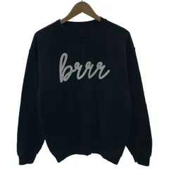 スウェット　長袖　トレーナー　トップス　クルーネック　裏起毛　プリント　古着