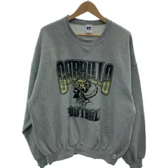 RUSSELL ATHLETIC　スウェット　長袖　トレーナー　トップス　クルーネック　裏起毛　プリント　オーバーサイズ　古着