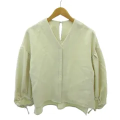 アダムエロペ Adam et Rope' シャツ ブラウス プルオーバー 長袖 F ベージュ系 0113