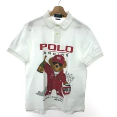 POLO RALPH LAUREN ポロラルフローレン 半袖ポロシャツ サイズ:L ポロベア/レーシング    ホワイト メンズ / 241011012650