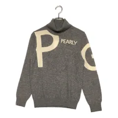 中古 レディース パーリーゲイツ PEARLY GATES セーター 1(M) グレー カシミヤ100％ タートルネック
