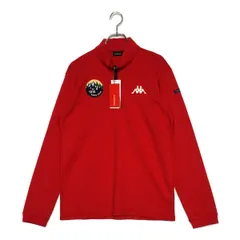 未使用品 メンズ カッパゴルフ KAPPA GOLF 長袖シャツ O 赤 レッド ハーフジップ