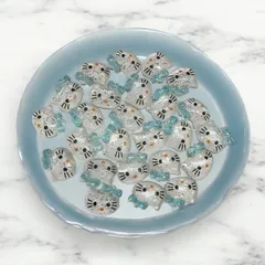 ネイルパーツ キティ25個　シール作りにも♪  クリア