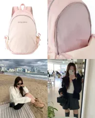 Entre reves アント・レーヴ バックパック ピンク+ lazyshop ロティ WHO フード カーディガン ブラック 白 セット