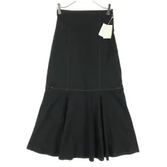 未使用 NICE CLAUP ナイスクラップ ロングスカート M ブラック レディース 古着