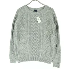 未使用 GAP ギャップ コットン 長袖 ニット XS グレー レディース 古着