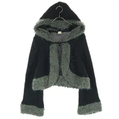 axes femme アクシーズファム 長袖 カーディガン M ブラック レディース 古着