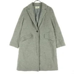 BEAMS HEART ビームスハート 長袖 チェスターコート M グレー レディース 古着