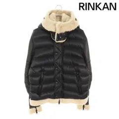 モンクレール  TANCREDE/C20914081115 ムートンレザー切替フーデッドダウンジャケット メンズ 3