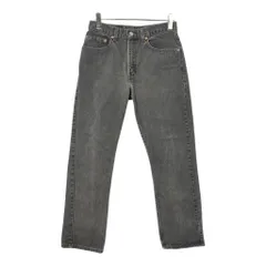 00年代 USA製 Levi's リーバイス 505 デニムパンツ ブラック(メンズ W32 L30)中古 古着 V8985