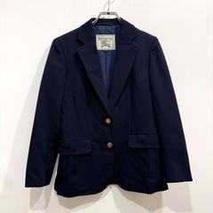 Burberrys バーバリー 紺 金ボタンテーラードジャケットウール100 S 